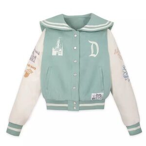 DISNEYLAND Varsity Bomber Jacket with Letter Patch, Size Women’s Small BNWT
